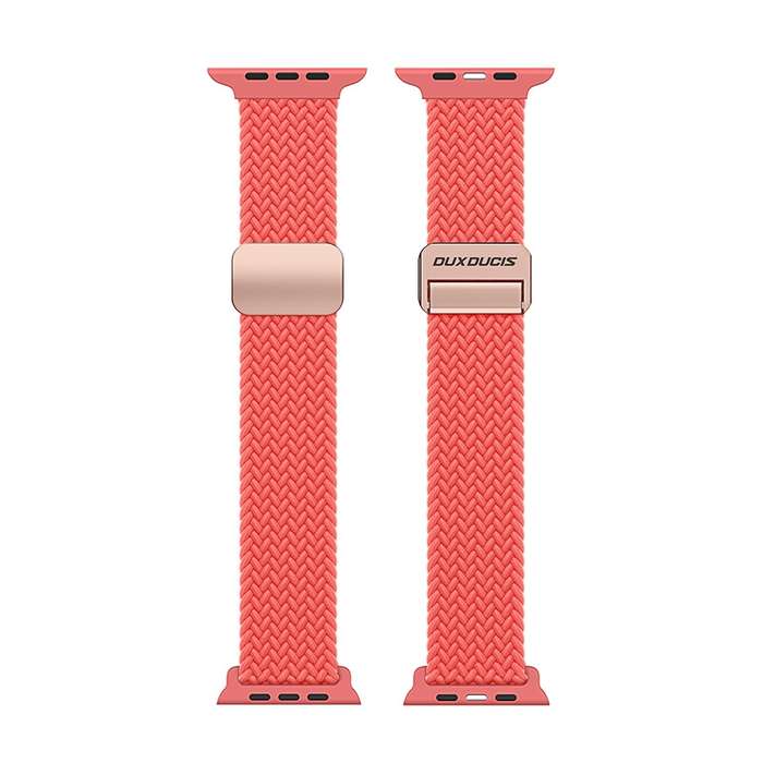 For Apple Watch Series 9 45mm DUX DUCIS Mixture Pro Series Magnetic Buckle Nylon Braid Watch Ba