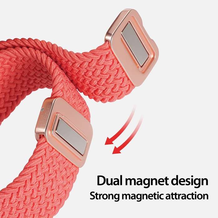 For Apple Watch Series 9 45mm DUX DUCIS Mixture Pro Series Magnetic Buckle Nylon Braid Watch Ba