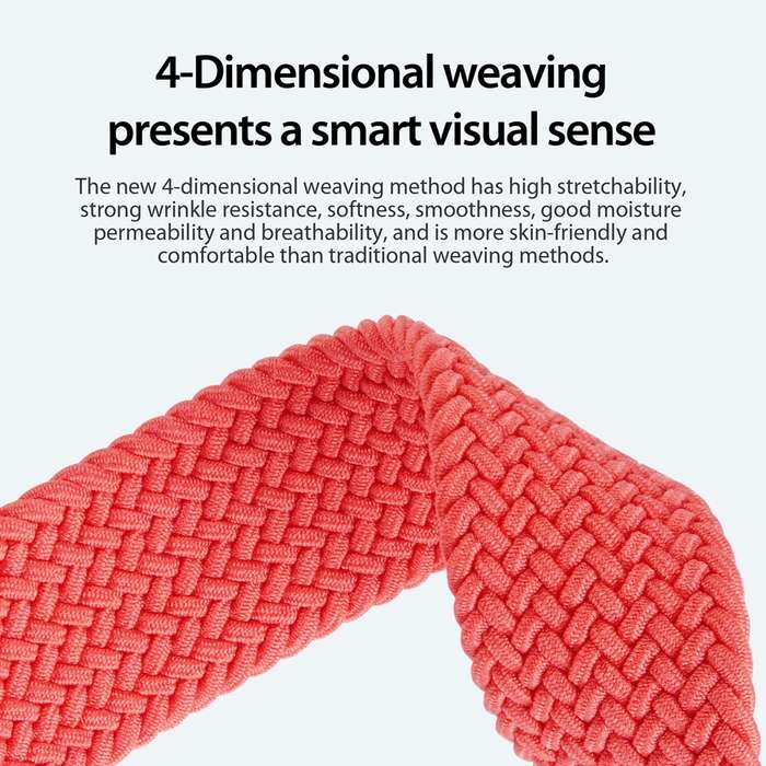 For Apple Watch Series 9 45mm DUX DUCIS Mixture Pro Series Magnetic Buckle Nylon Braid Watch Ba
