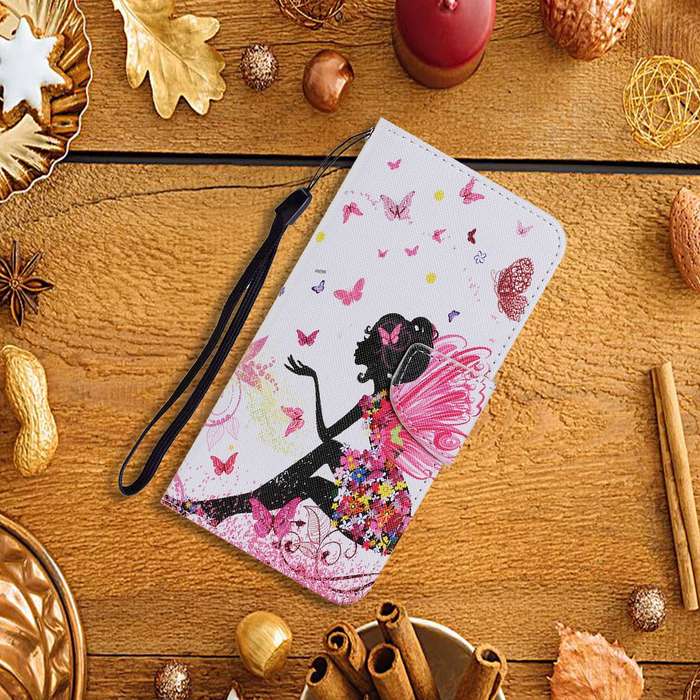For Xiaomi Redmi Note 13 Pro 5G Colored Drawing Pattern Leather Phone Case(Dancing Girl)