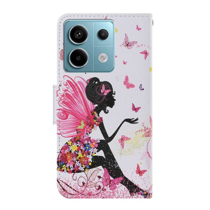For Xiaomi Redmi Note 13 Pro 5G Colored Drawing Pattern Leather Phone Case(Dancing Girl)