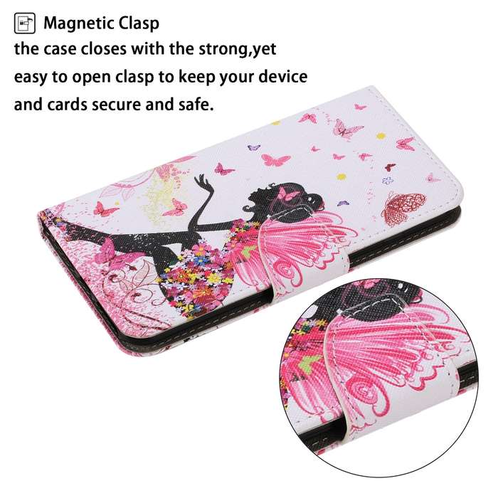 For Xiaomi Redmi Note 13 Pro 5G Colored Drawing Pattern Leather Phone Case(Dancing Girl)