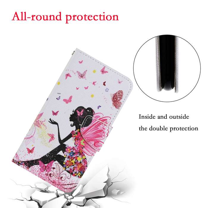 For Xiaomi Redmi Note 13 Pro 5G Colored Drawing Pattern Leather Phone Case(Dancing Girl)