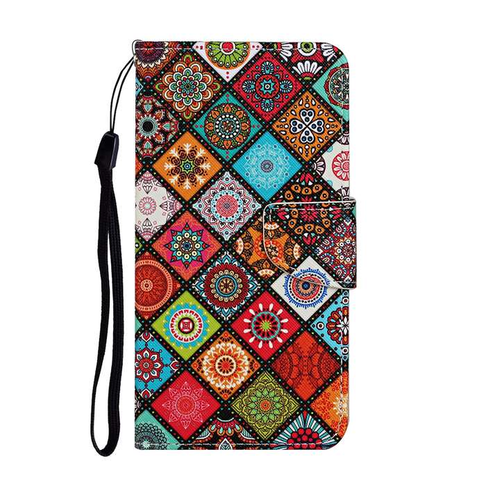 For Xiaomi Redmi Note 13 5G Colored Drawing Pattern Leather Phone Case(Ethnic Style)