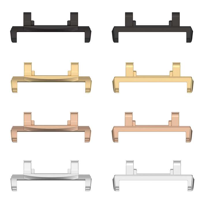 For Amazfit Active Edge A2212 1 Pair Metal Watch Band Connectors(Rose Gold)