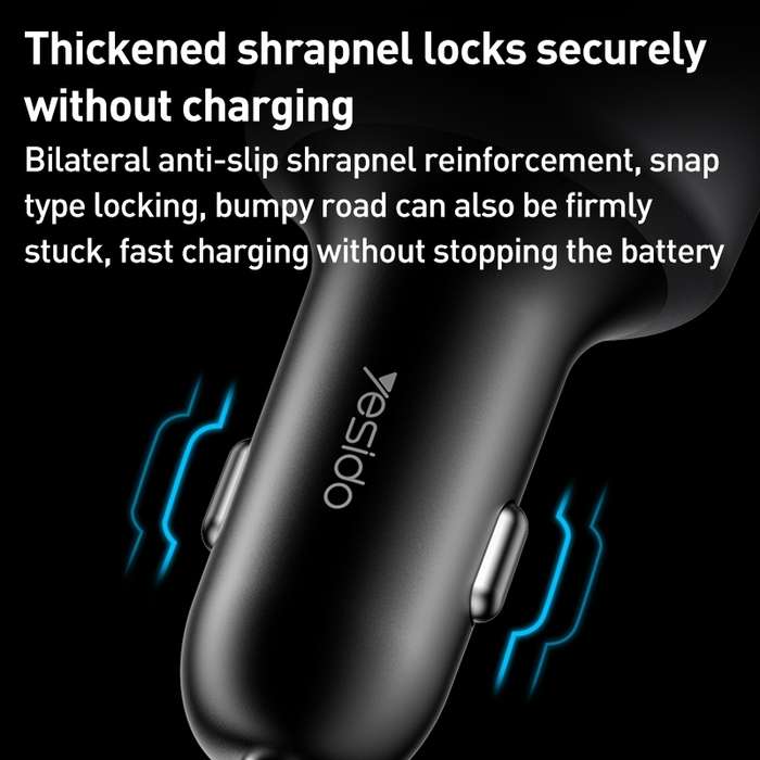 Yesido Y59 200W Car Phone Charger(Black)