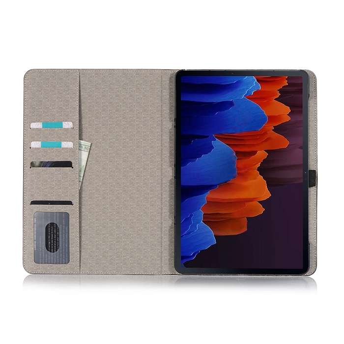 For Samsung Galaxy Tab S9 Crocodile Texture Leather Tablet Case(Brown)