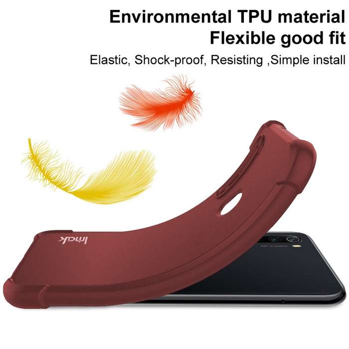 For Xiaomi Redmi K70 5G / K70 Pro 5G imak Shockproof Airbag TPU Phone Case(Matte Red)
