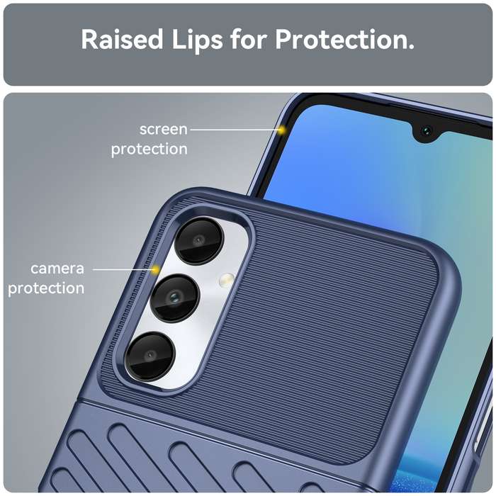 For Samsung Galaxy A05s Thunderbolt Shockproof TPU Phone Case(Blue)