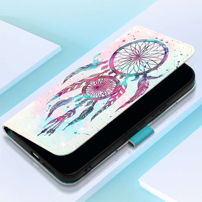 For Xiaomi Poco X6 Pro 3D Painting Horizontal Flip Leather Phone Case(Color Drop Wind Chimes)