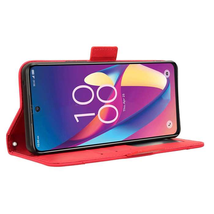 For TCL 50 XL 5G Skin Feel Calf Texture Card Slots Leather Phone Case(Red)