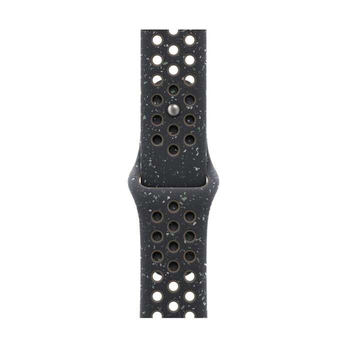 For Apple Watch Series 8 45mm Coloful Silicone Watch Band(Midnight Black Brown)