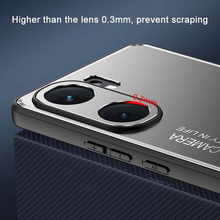 For vivo iQOO Z9x Frosted Metal Phone Case(Black)