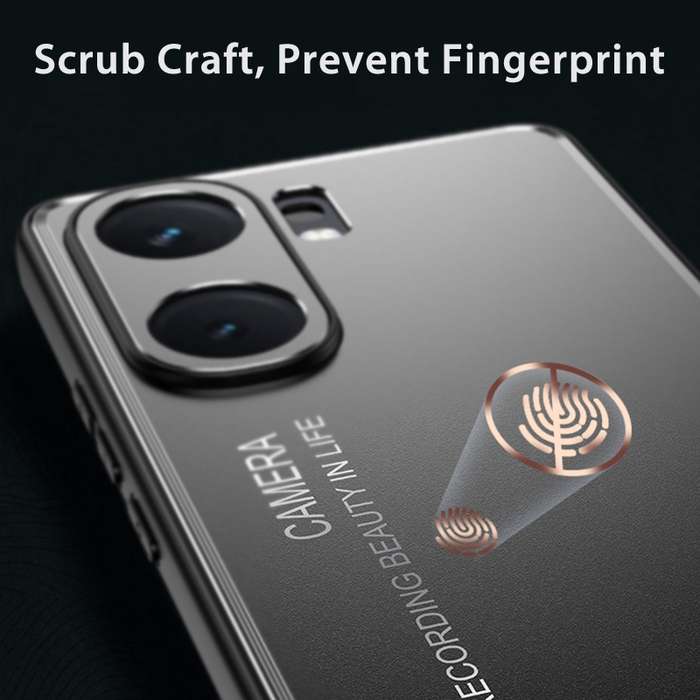 For vivo iQOO Z9x Frosted Metal Phone Case(Black)