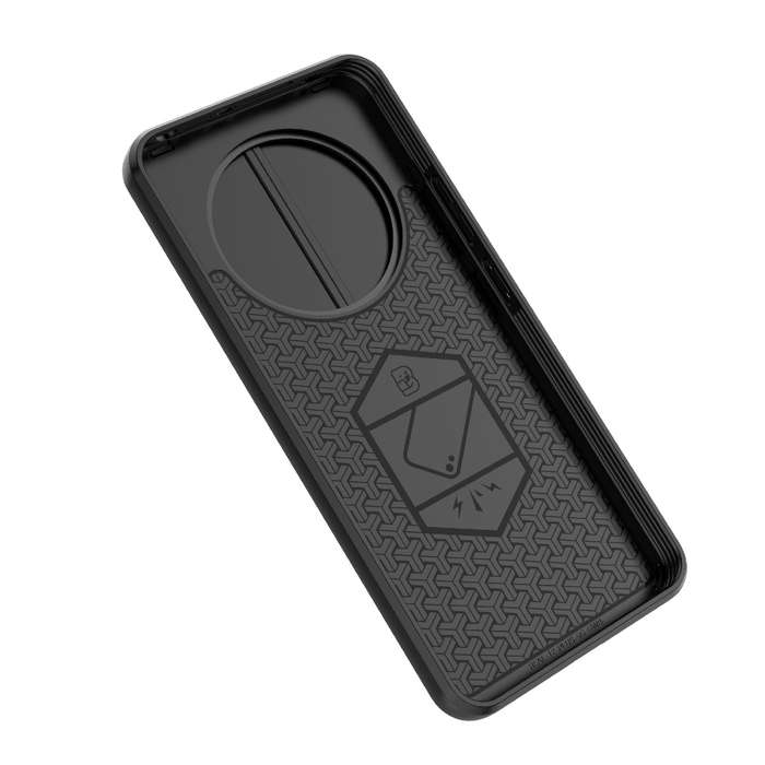 For Realme 12+ 5G Global Sliding Camshield TPU + PC Shockproof Phone Case with Holder(Green)