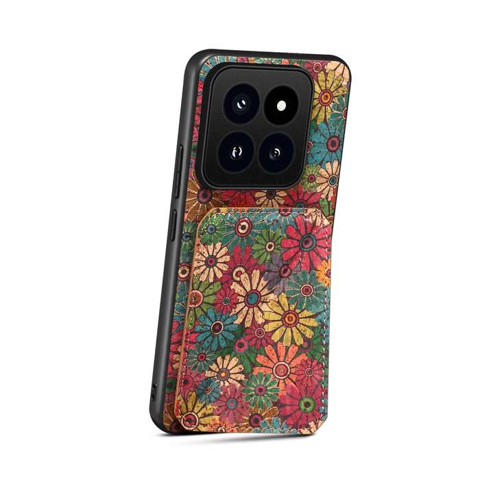 For Xiaomi 14 Pro Dual Card Slot Holder Phone Case(Spring Green)