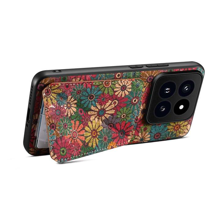 For Xiaomi 14 Pro Dual Card Slot Holder Phone Case(Spring Green)