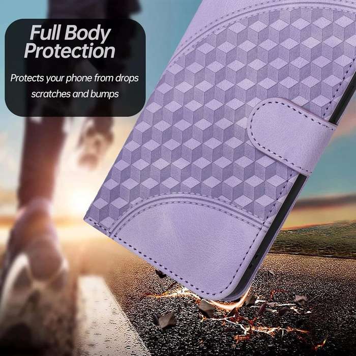 For Tecno Pova 6 Pro YX0060 Elephant Head Embossed Phone Leather Case with Lanyard(Light Purple