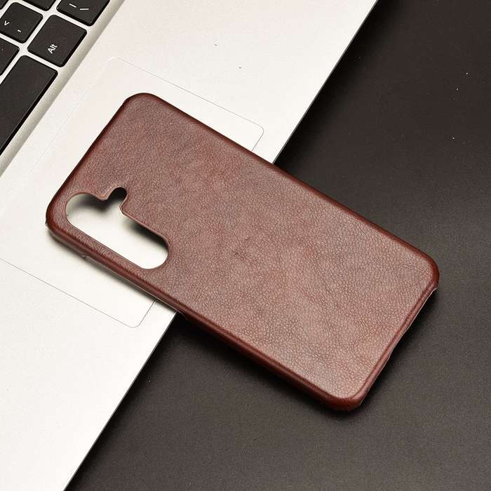 For Samsung Galaxy S24+ 5G Litchi Texture Back Cover Phone Case(Brown)