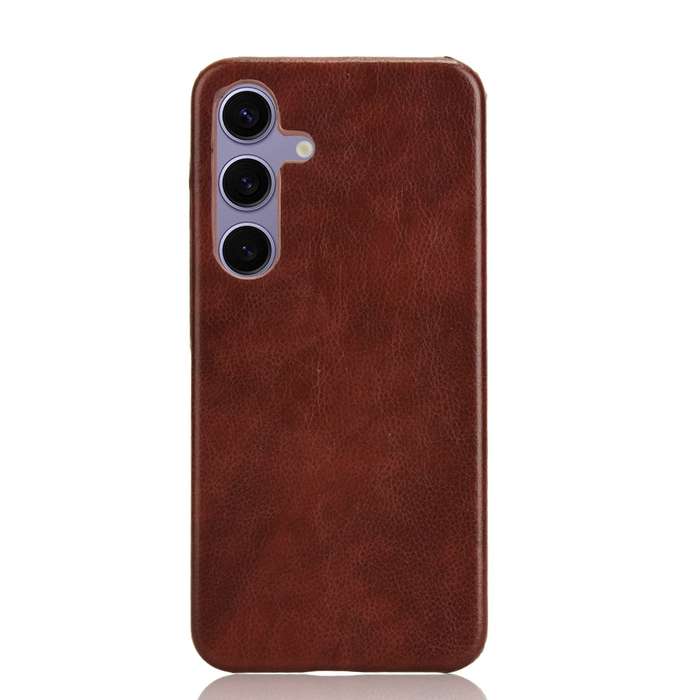 For Samsung Galaxy S24+ 5G Litchi Texture Back Cover Phone Case(Brown)