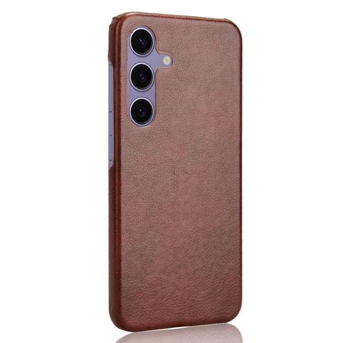 For Samsung Galaxy S24+ 5G Litchi Texture Back Cover Phone Case(Brown)