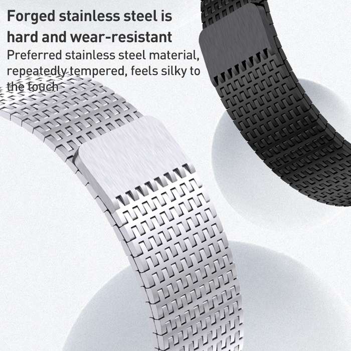 For Apple Watch Series 6 44mm Milanese Loop Magnetic Clasp Stainless Steel Watch Band(Silver)