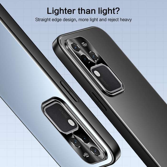 For vivo S18 Pro R-JUST RJ-61 Electroplating Frosted TPU + PC Phone Case with Holder(Blue)