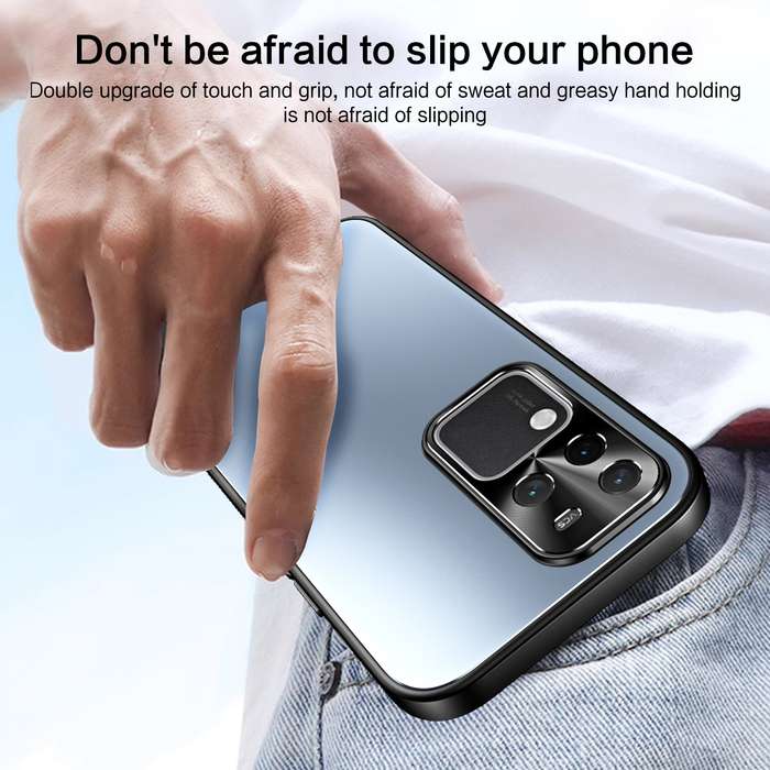 For vivo S18 Pro R-JUST RJ-61 Electroplating Frosted TPU + PC Phone Case with Holder(Blue)