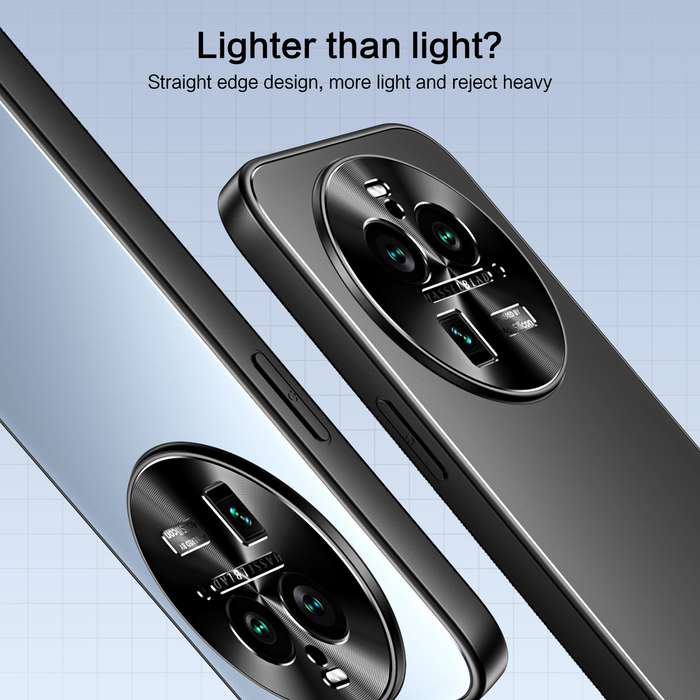 For OPPO Find X6 Pro R-JUST RJ-61 Electroplating Frosted TPU + PC Phone Case with Holder(Silver