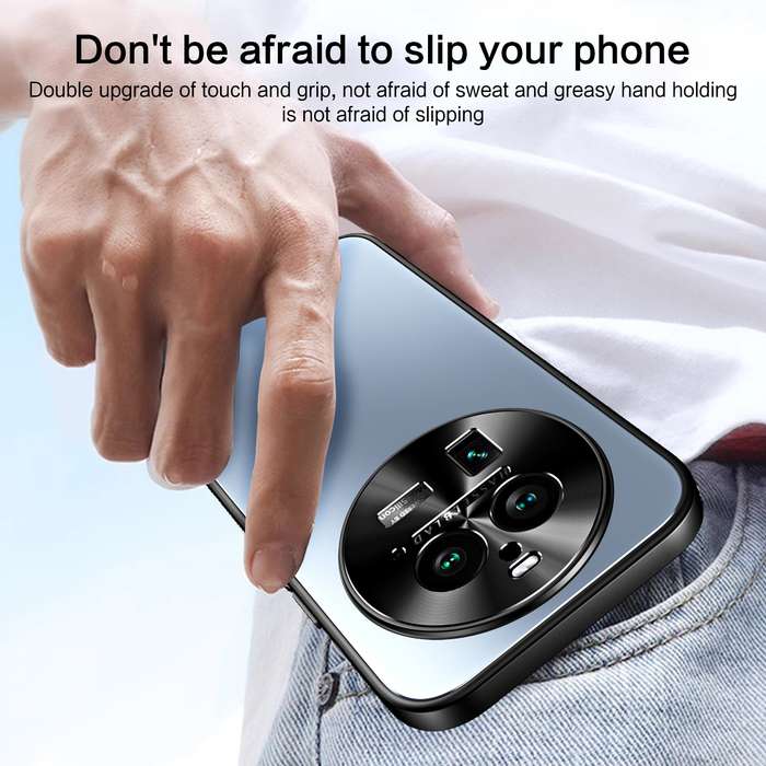 For OPPO Find X6 Pro R-JUST RJ-61 Electroplating Frosted TPU + PC Phone Case with Holder(Silver