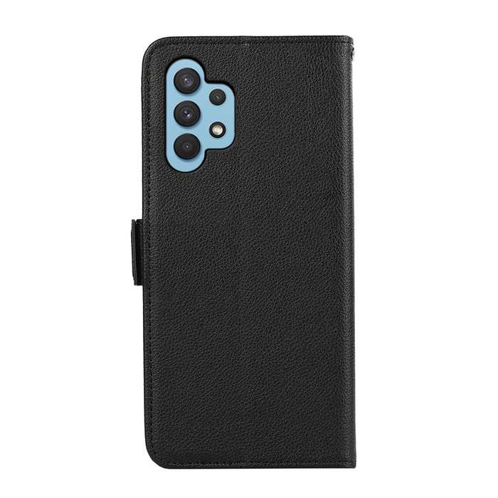 For Samsung Galaxy A32 4G ABEEL Side-Magnetic Litchi Pattern Leather RFID Phone Case(Black)