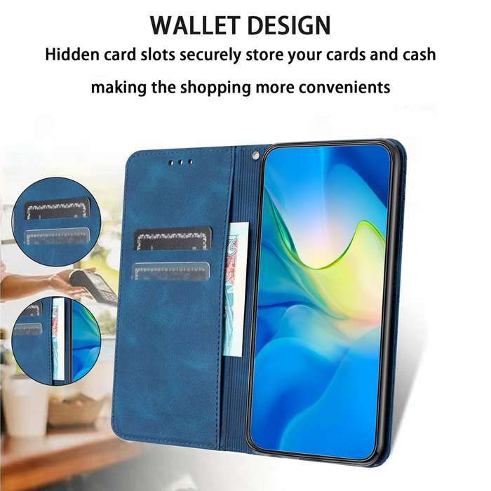 For Samsung Galaxy A35 5G Retro Elephant Embossed Leather Phone Case(Blue)
