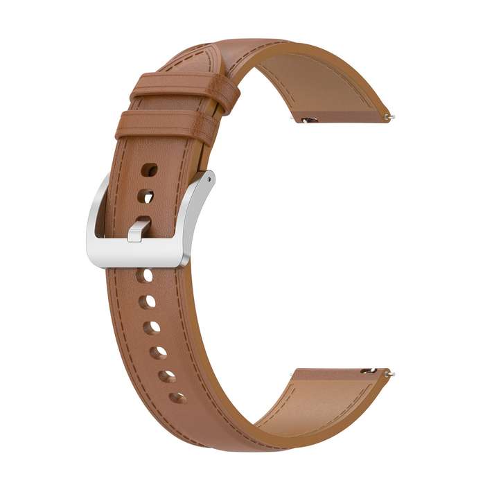 For Xiaomi Watch 2 22mm Genuine Leather Watch Band(Light Brown)