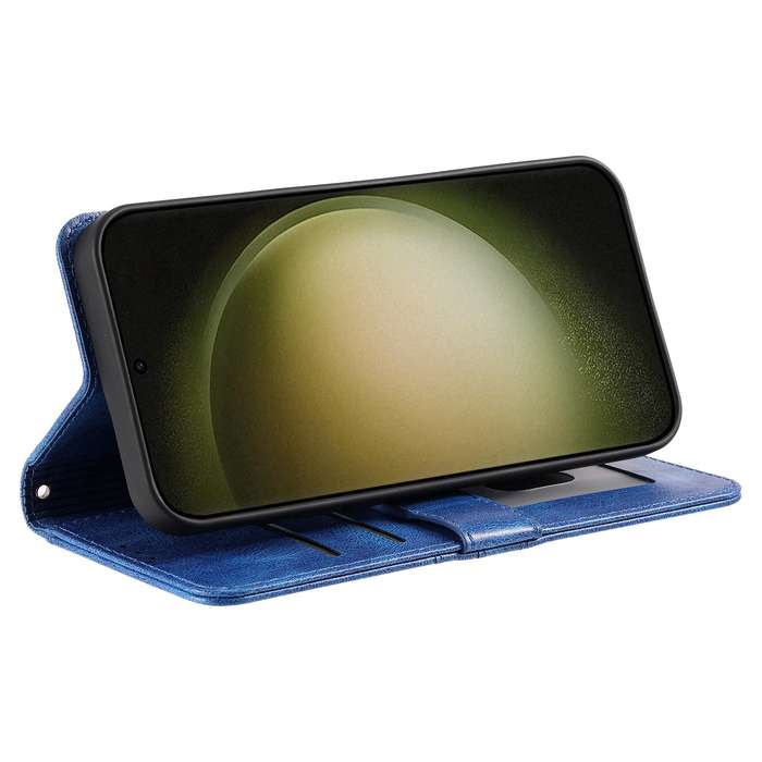 For Samsung Galaxy S24+ 5G Simple 6-Card Wallet Leather Phone Case(Blue)