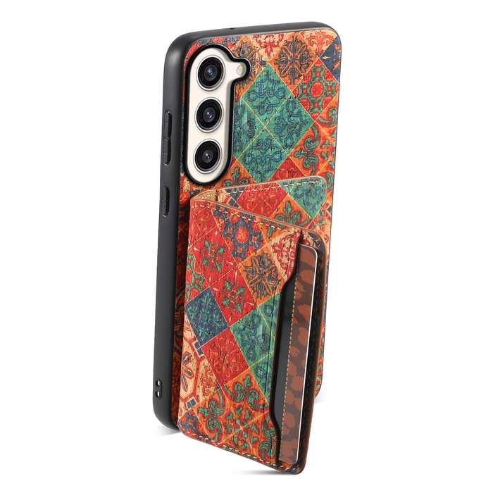 For Samsung Galaxy S23+ 5G Card Slot Holder Phone Case(Winter Blue)