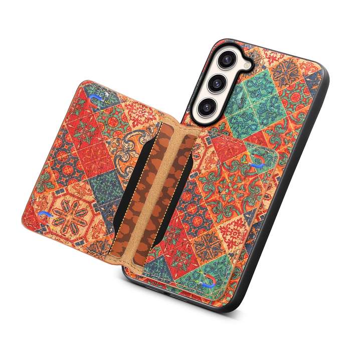 For Samsung Galaxy S23+ 5G Card Slot Holder Phone Case(Winter Blue)