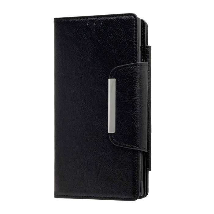 For Samsung Galaxy S21 5G Multifunctional 7-Card Wallet Leather Phone Case(Black)