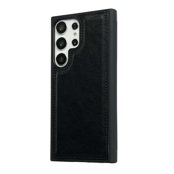For Samsung Galaxy A13 4G Cowhide Texture Back Cover Phone Case(Black)