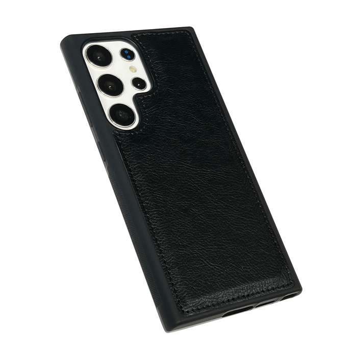 For Samsung Galaxy A13 4G Cowhide Texture Back Cover Phone Case(Black)