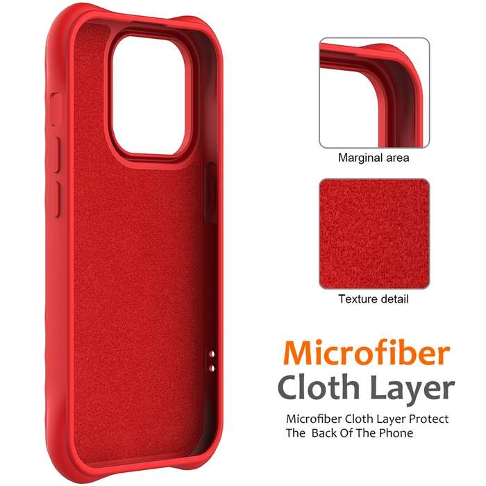 For iPhone 12 Pro Max Wave Texture MagSafe Magnetic Liquid Silicone Phone Case(Red)