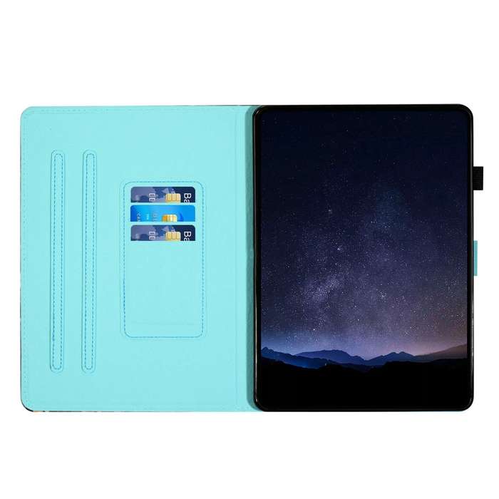 For iPad 10th Gen 10.9 2022 Painted Litchi Leather Sewing Smart Tablet Case(Colorful Owl)