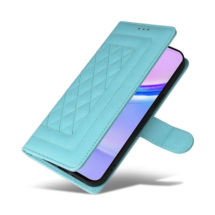For Samsung Galaxy A15 5G / 4G Diamond Lattice Leather Flip Phone Case(Mint Green)