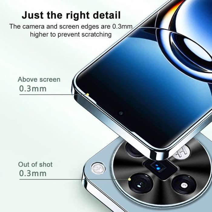 For OPPO Find X6 AG Frosted Electroplating Acrylic Phone Case(Navy Blue)