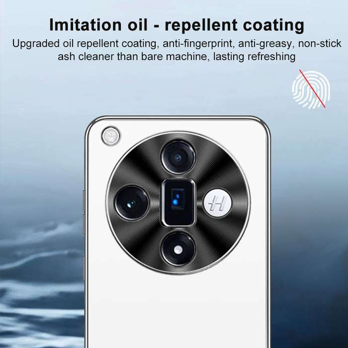 For OPPO Find X6 AG Frosted Electroplating Acrylic Phone Case(Navy Blue)