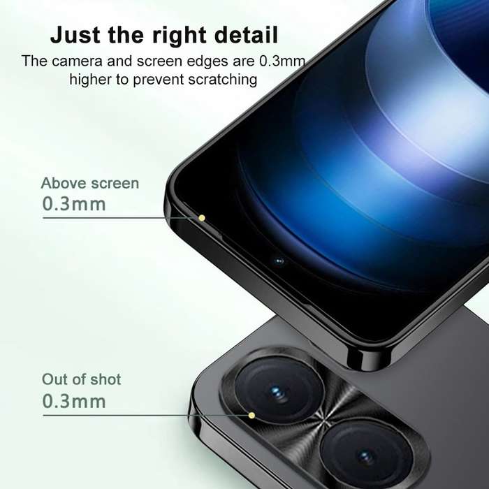 For vivo iQOO Neo9 Pro AG Frosted Electroplating Acrylic Phone Case(Black)