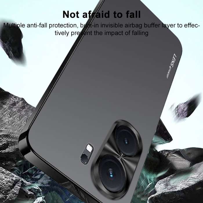 For vivo iQOO Neo9 Pro AG Frosted Electroplating Acrylic Phone Case(Black)