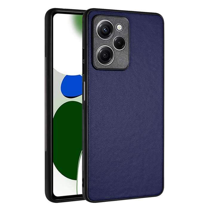 For Xiaomi Poco X5 Pro R20 Leather Pattern Phone Single Case(Blue)
