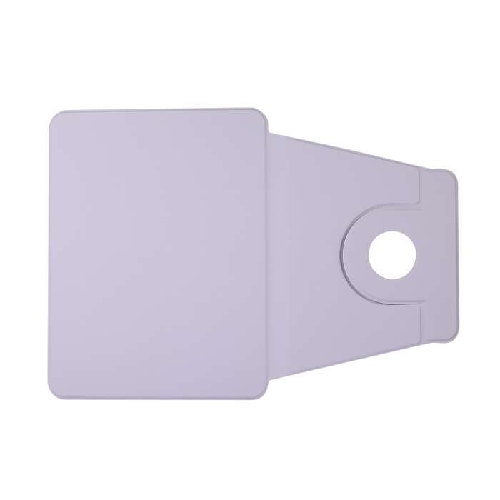For iPad Pro 13 2024 2 in 1 Acrylic Split Rotating Leather Tablet Case(Lavender)