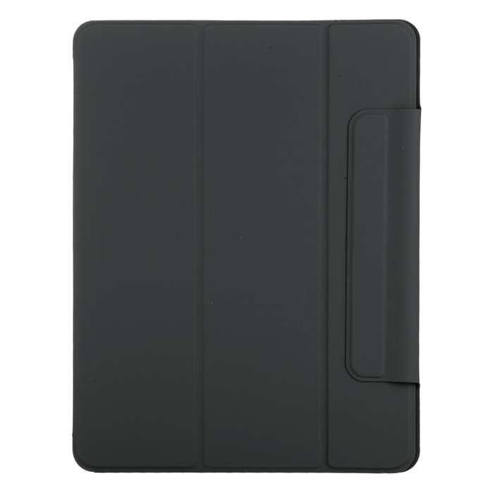 For iPad Air 11 2024 Double-sided Clip Fixed Buckle Magnetic PU Leather Smart Tablet Case(Black