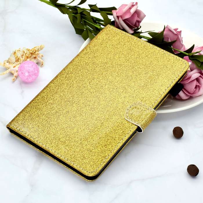 For iPad Pro 11 2024 Glitter Smart Leather Tablet Case(Golden)